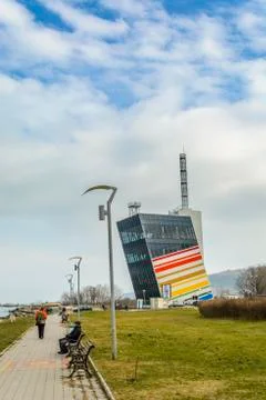 Boat traffic control tower Stock Photos