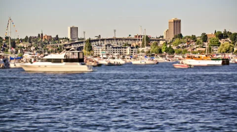 Boat Traffic Time Lapse Stock Footage 31878658