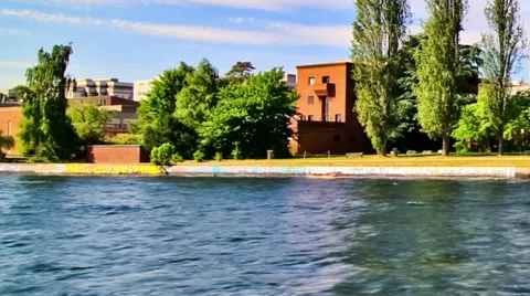 Boat Traffic Time Lapse Pan Stock Footage 31876380