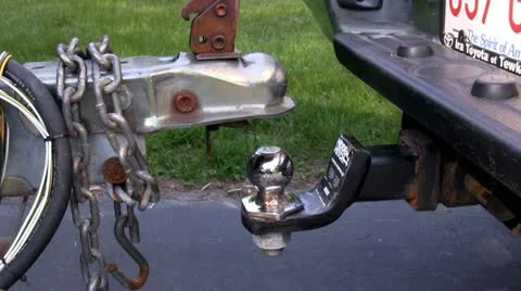 Boat trailer hitch alignment; 4 Stock Footage 12077480
