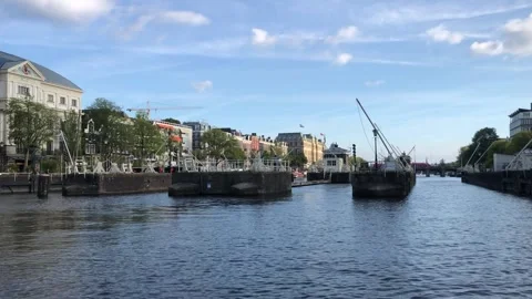 A boat trip in Amsterdam. Stock Footage 285337797