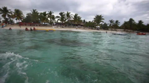 Boat trip in the Caribbean Stock Footage 36568957