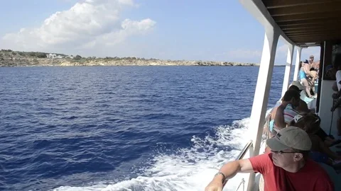 Boat trip in Cyprus Video stock 78774721