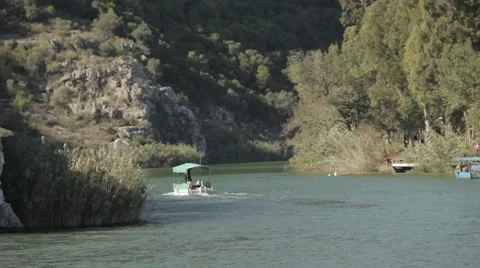 Boat trip Dalyan Stock Footage 48391415