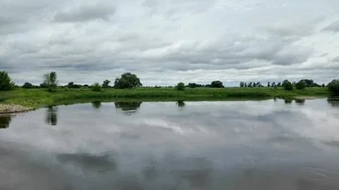 Boat trip on Elbe river Stock Footage 276967396