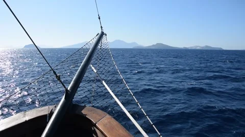 Boat trip at Kos, Greece Stock Footage 267549510