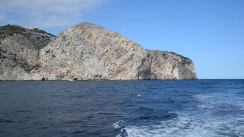 Boat trip at Mallorca Stock Footage 105927435