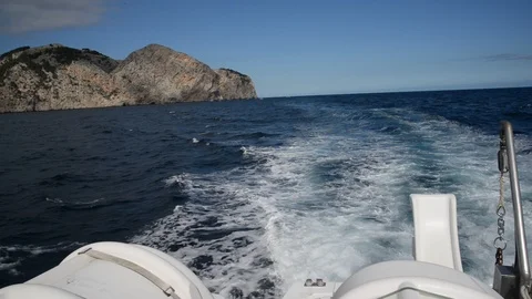 Boat trip at Mallorca Video stock 105927454