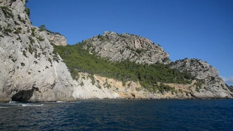 Boat trip at Mallorca Stock Footage