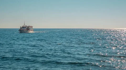 Boat trip in the Mediterranean  Stock Footage 35422557