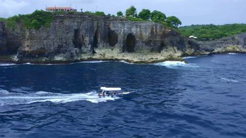 Boat trip in the ocean Stock Footage 249512984