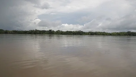 A boat trip on river Amazon Video stock 103043455