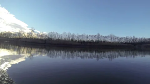 Boat trip on the river Stock Footage 36645809