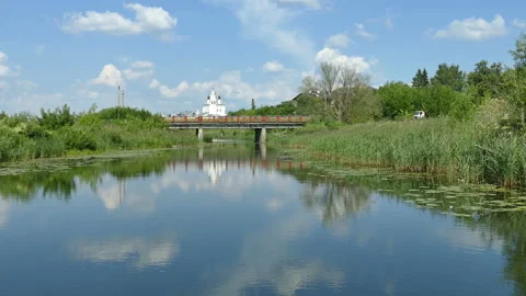 Boat trip on the river. Video stock 113352904
