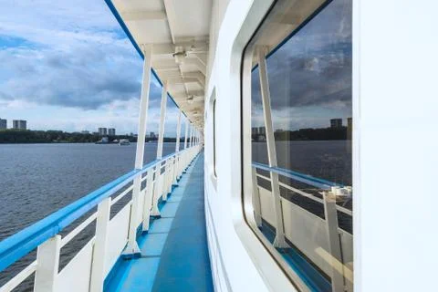 Boat trip on the river Fotos Stock