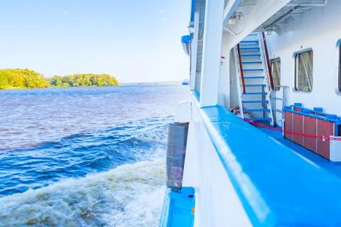 Boat trip on the river Fotos Stock