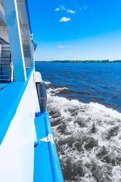 Boat trip on the river Stock Photos