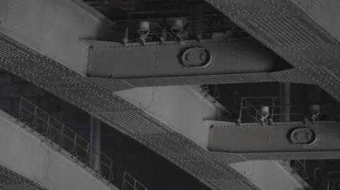 Boat Trip on the River - Under the Bridge Stock Footage 63024852