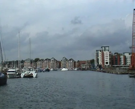 Boat trip through a marina 스톡 동영상 508300