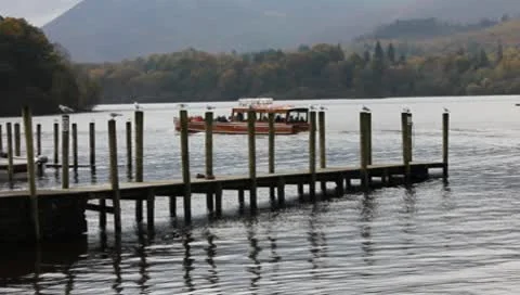 Boat trips uk lakes Stock-Footage 8928965