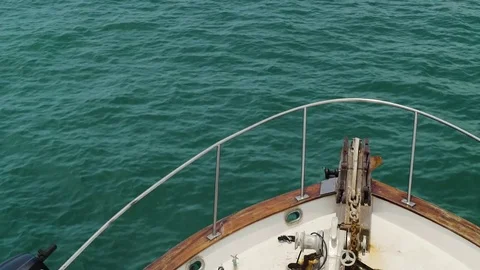 A boat in the tropics looking out. Video stock 80614143