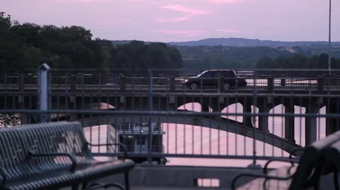 Boat under bridge timelapse Stock Footage 51445971