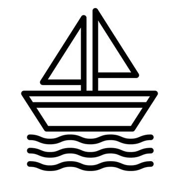 Boat Vector Icon Design Illustration Illustrazione stock