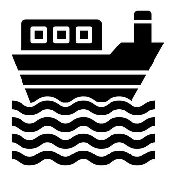 Boat Vector Icon Design Illustration Stock Illustration