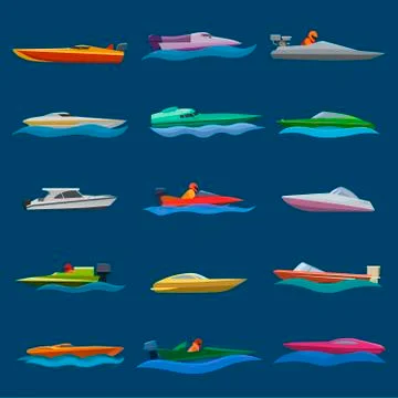 Speed boat stock vector. Illustration of contemporary - 44711962