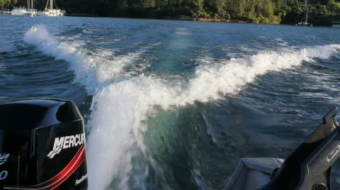 Boat Wake Stock Footage 776466
