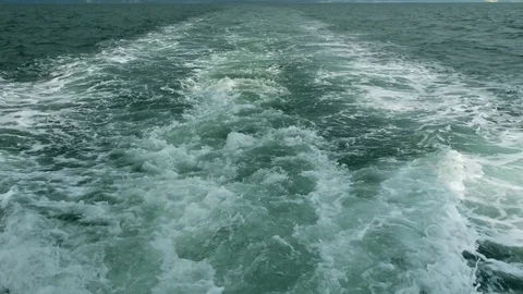 Boat wake  Stock Footage 82556115