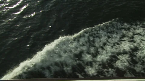 Boat wake Stock Footage 123912867