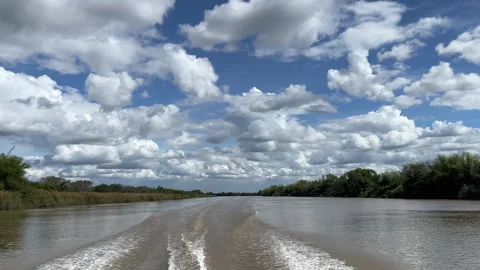 Boat Wake Stock Footage 308611215