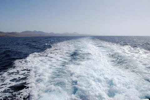 Boat wake Stock Photos