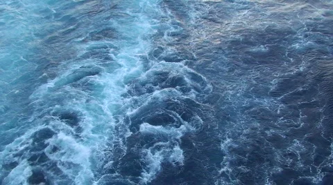 Boat Wake Sunset  Stock Footage 454275