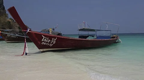 Boat wallows on the sea's waves Stock Footage 57356669
