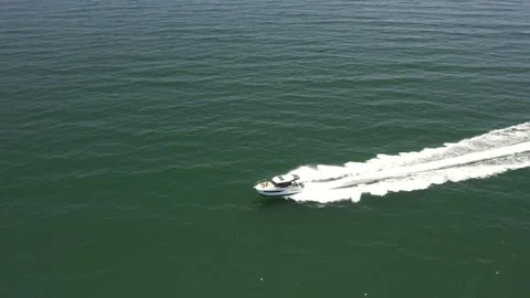 Boat in Water Close Stock Footage 150069306