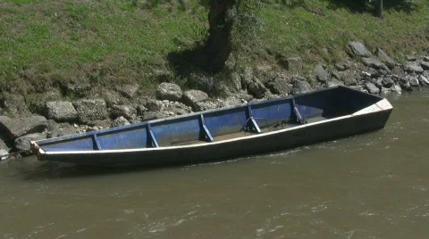 Boat in water Stock Footage 794434
