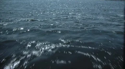 On a boat on water Stock Footage 1808213