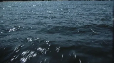 On a boat on water Stock Footage 1808238