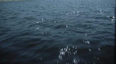 On a boat on water Stock Footage 1808261