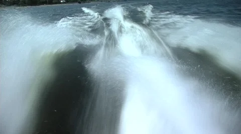 On a boat on water Stock Footage 1808311