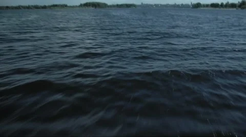 On a boat on water Stock Footage 1808461