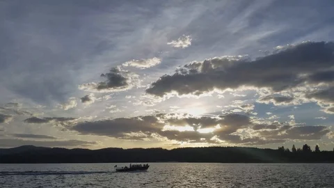 Boat On the water Stock Footage 91831365