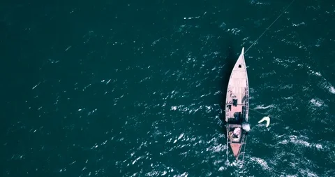 Boat in the water Video stock 92241517