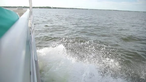 Boat on the water Stock Footage 146282184