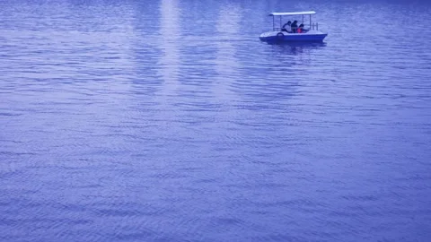 A boat on the water Stock Footage 154440729