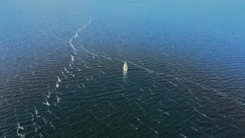 Boat on the water. Video stock 161594455