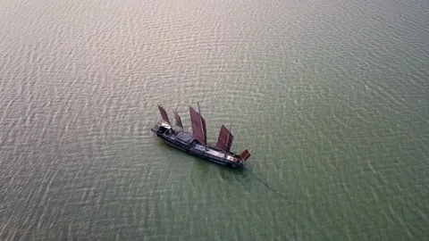 Boat on the water Stock Footage 236267216