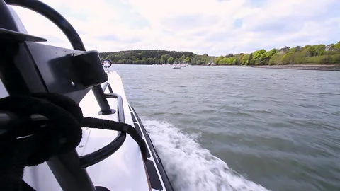 Boat on the water Stock Footage 236709411